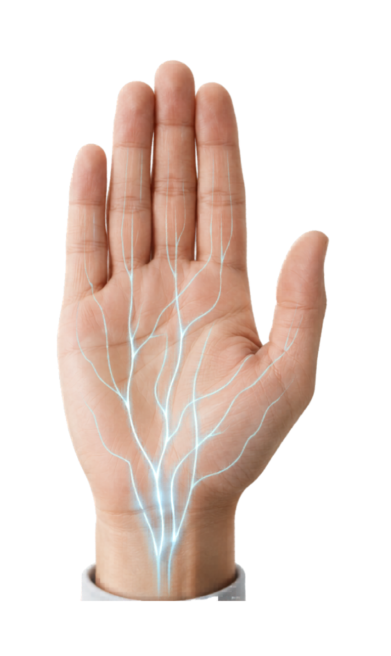 Palm vein pattern image